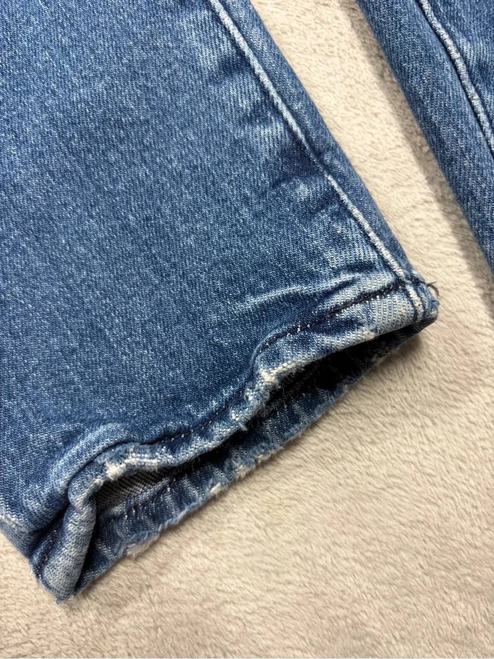 FRAME Le Garçon Rodeo Blue Cropped Denim Blue Jeans Size 25